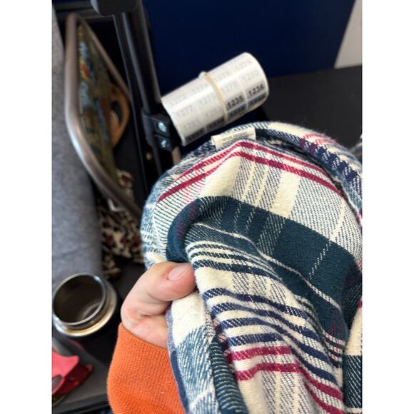 VINTAGE 90s Oshkosh B’Gosh Flannel Shirt Mens 3XLB Plaid Workwear Western Retro - Picture 7 of 7